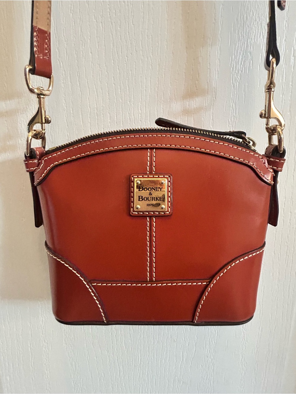 DOONEY & BOURKE Leather Mini Domed Crossbody - Picture 2 of 8